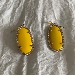 Yellow Kendra Scott earrings